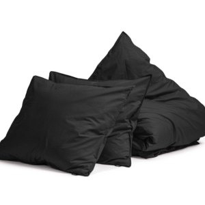 Egyptisch Katoen Uni Dekbedovertrek Zwart 200 x 200/260