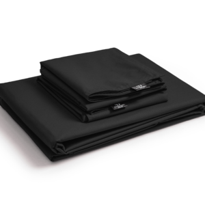 Egyptisch Katoen Uni Dekbedovertrek Zwart 240 x 200/260