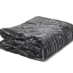 Embossed Zeta Deken Antraciet 200 x 240