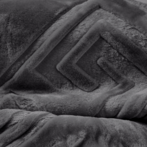 Embossed Zeta Deken Antraciet 200 x 240