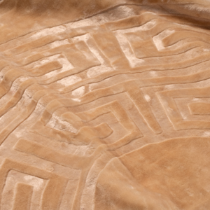 Embossed Zeta Deken Crème 200 x 240