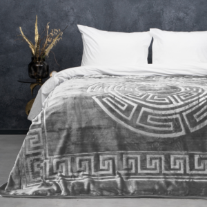 Embossed Zeta Deken Grijs 200 x 240