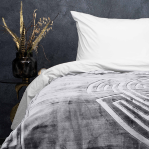 Embossed Zeta Deken Grijs 200 x 240