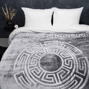 Embossed Zeta Deken Grijs 200 x 240