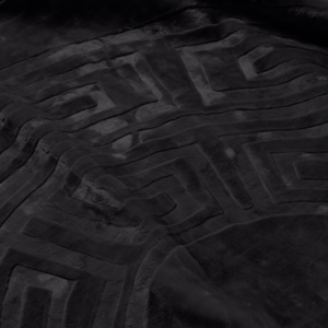 Embossed Zeta Deken Zwart 200 x 240