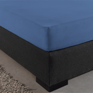 Enkel Jersey 135 gr. Hoeslaken Blauw 140 x 200