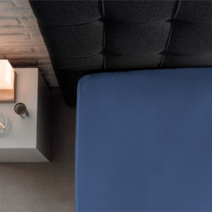 Enkel Jersey 135 gr. Hoeslaken Blauw 190/200 x 200/220