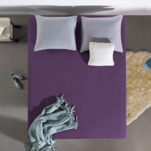 Enkel Jersey 135 gr. Hoeslaken Paars 160/180 x 200