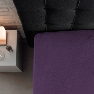 Enkel Jersey 135 gr. Hoeslaken Paars 160/180 x 200