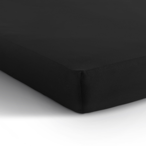 Enkel Jersey 135 gr. Hoeslaken Zwart 140 x 200