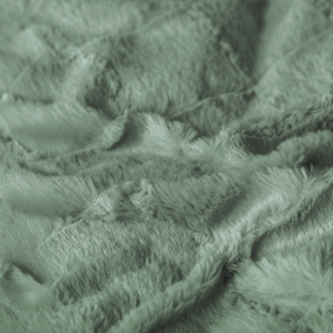 Faux Fur Check Donker Groen 200x200/220