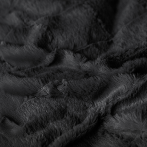 Faux Fur Check Zwart 240x200/220