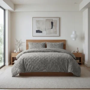 Faux Fur Syon Grijs 200 x 200/220