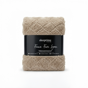 Alternative view of Faux Fur Syon Taupe 240 x 200/220