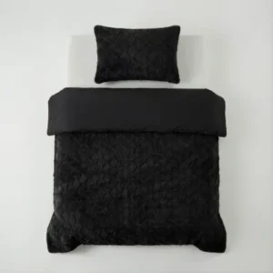 Faux Fur Syon Zwart 140 x 200/220