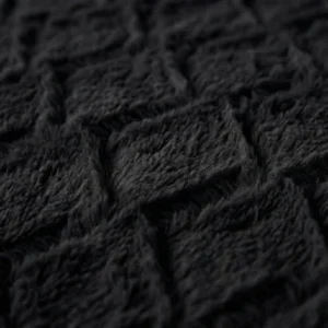 Faux Fur Syon Zwart 140 x 200/220