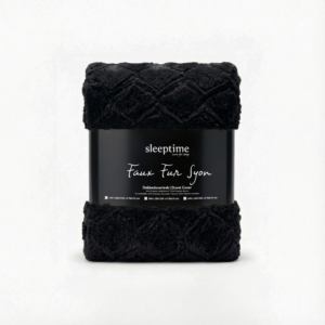 Alternative view of Faux Fur Syon Zwart 200 x 200/220