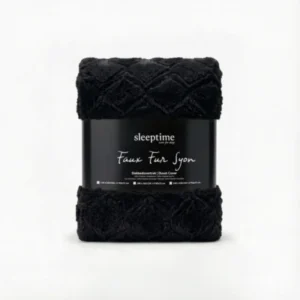 Faux Fur Syon Zwart 240 x 200/220