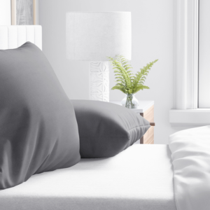 Flanel 2 in 1 Kussenslopen Antraciet