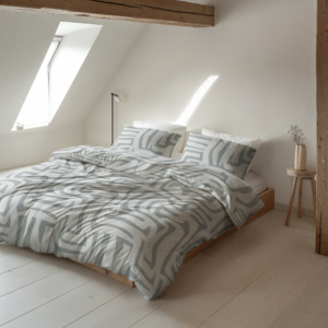 Flanel Danis Groen/Grijs 140 x 200/220