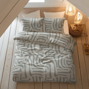 Flanel Danis Groen/Grijs 140 x 200/220