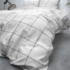 Flanel Deep Check Wit 240 x 200/220