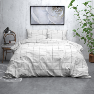 Flanel Deep Check Wit 240 x 200/220