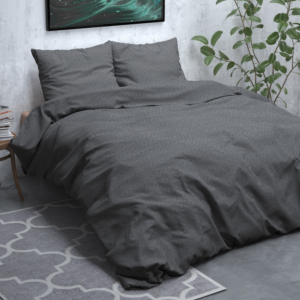 Flanel Jason Antraciet 200 x 200/220