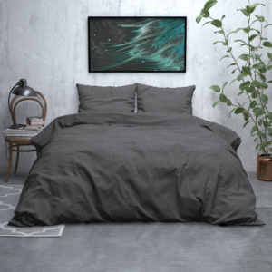 Flanel Jason Antraciet 240 x 200/220