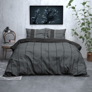 Flanel  Kees Antraciet 200 x 200/220