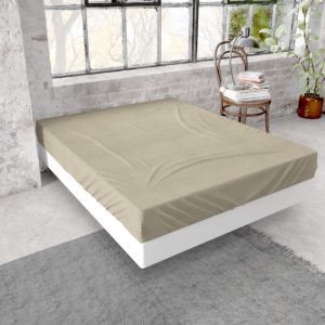 Flanel Premium Hoeslaken Taupe 160 x 200/210