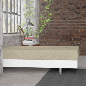 Flanel Premium Hoeslaken Taupe 90 x 200/210