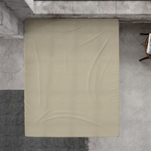 Flanel Premium Hoeslaken Taupe 90 x 200/210