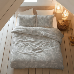 Flanel Rosa Grijs 200 x 200/220