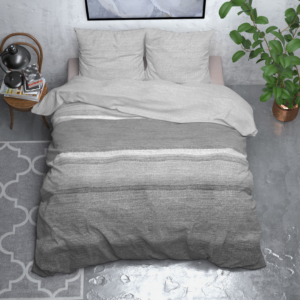 Flanel Stone Stripe Grijs 200 x 200/220