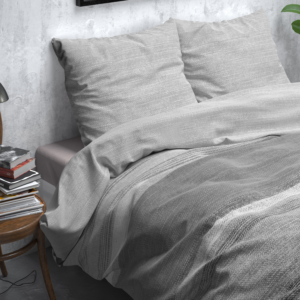 Flanel Stone Stripe Grijs 200 x 200/220