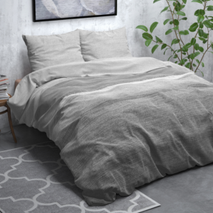 Flanel Stone Stripe Grijs 200 x 200/220