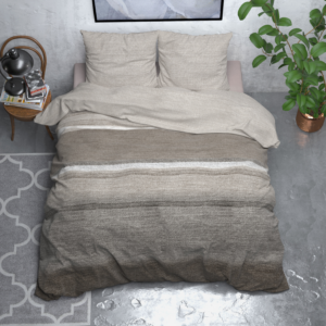 Flanel Stone Stripe Taupe 140 x 200/220