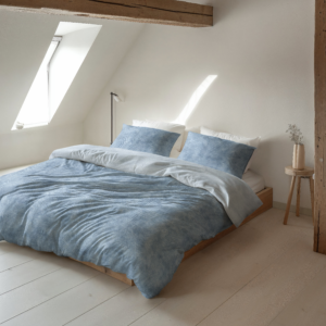 Flanel Washed Cotton Blauw 240 x 200/220