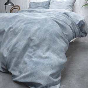 Flanel Washed Cotton Blauw 240 x 200/220