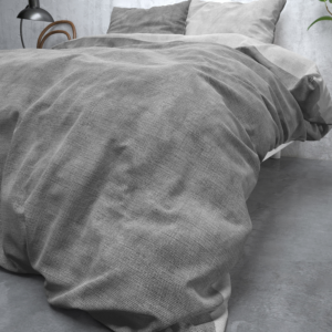 Flanel Washed Cotton Grijs 200 x 200/220