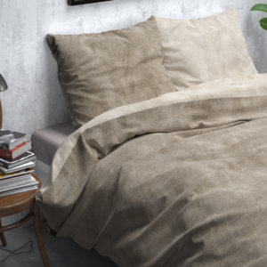 Flanel  Washed Cotton Taupe 140 x 200/220