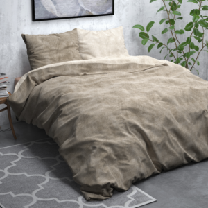 Flanel Washed Cotton Taupe 240 x 200/220