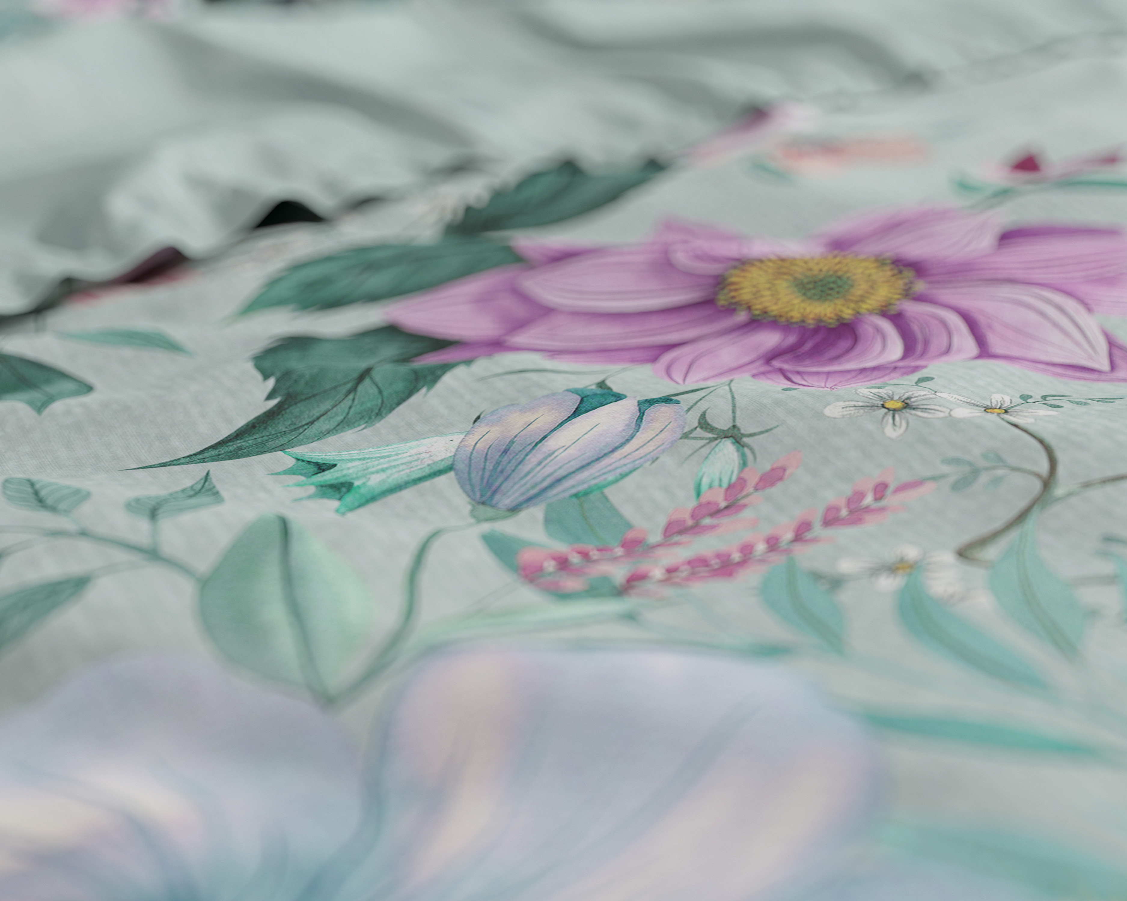 Flore Blauw 140 x 200/220