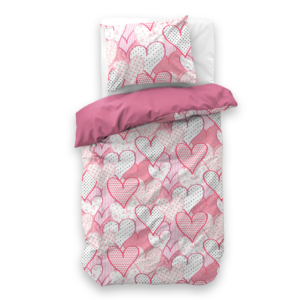 Hearts love Roze 140 x 200/220