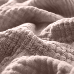 Hoeslaken Mousseline Blush Roze 90 x 200 + 30