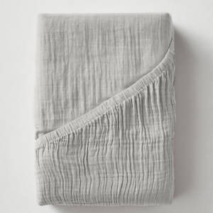 Hoeslaken Mousseline Créme 90 x 200 + 30