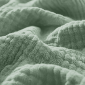 Hoeslaken Mousseline Groen 180 x 200 + 30