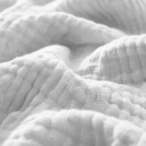 Hoeslaken Mousseline Wit 90 x 200 + 30