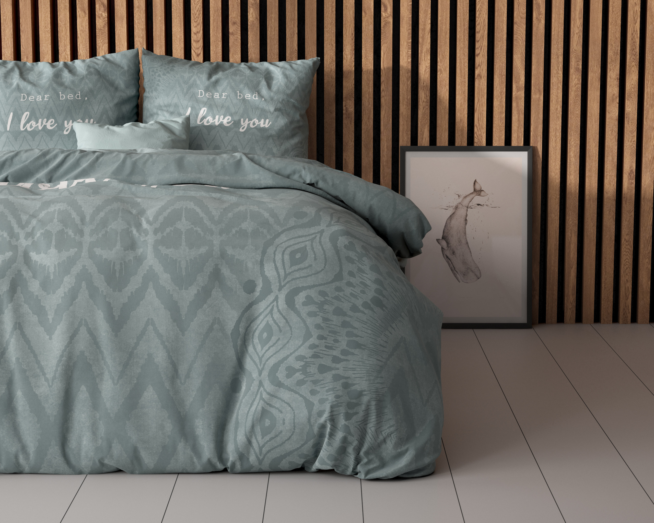 I Love Bed Groen 140 x 200/220